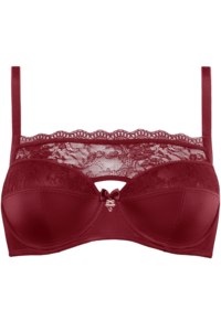 Marlies Dekkers Carita BH Balconette Carbernet Red and Lace