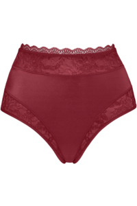 Marlies Dekkers Carita Hoge Slip Cabernet Red and Lace